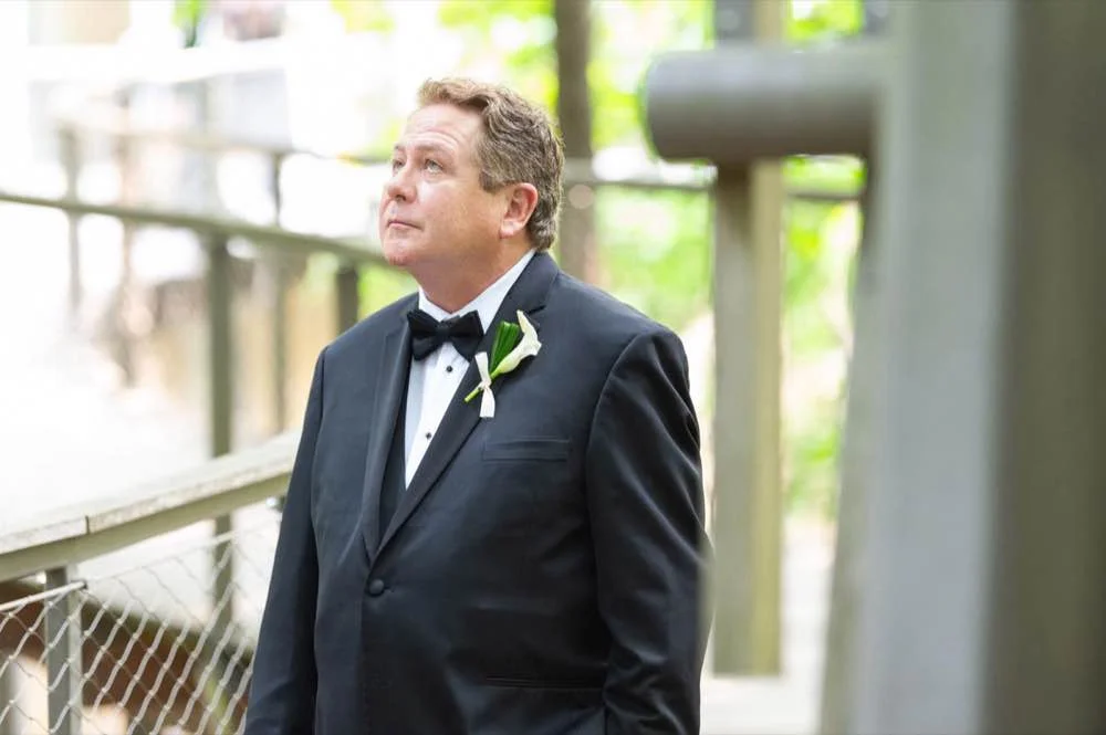 Father of the bride on WildWoods walkway